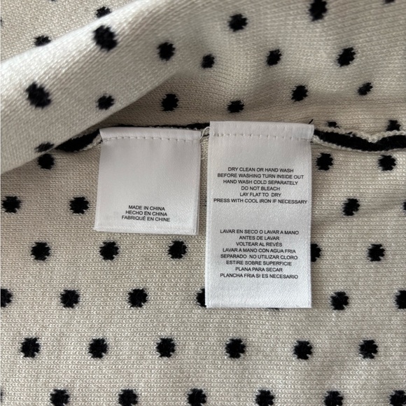 ANNE KLEIN POLKA DOT CARDIGAN NWT SIZE XS - Picture 10 of 11